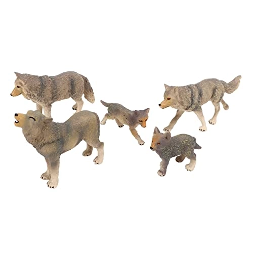 Wolf Figurine Toys - 18 months 5 pcs