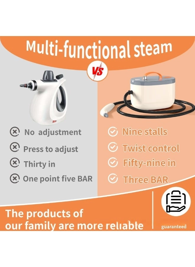 Portable Professional Steam High Pressure Cleaner - Handheld 247cm power cord