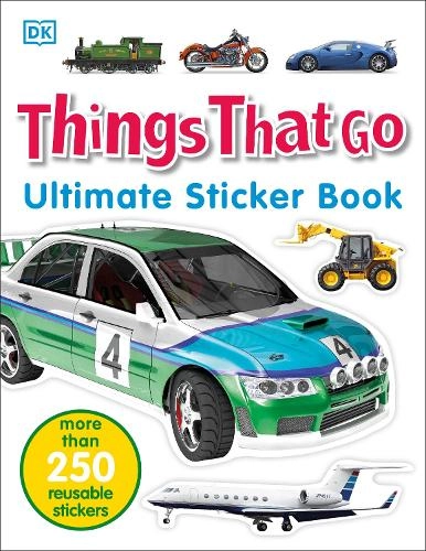 DK Things That Go Sticker Book Reusable 250 pcs