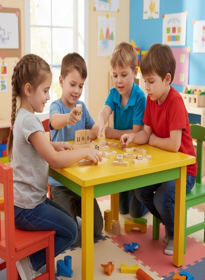 Classic Wooden Number Table Game - 48 pieces