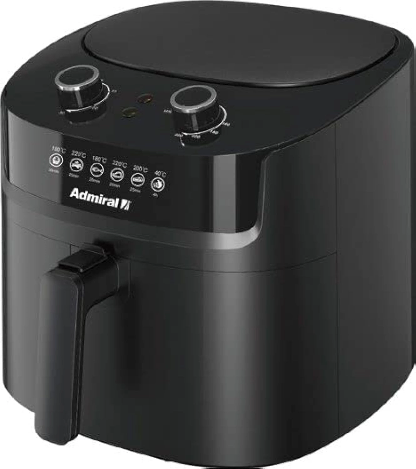 Air Fryer ADAF65BL - Knob Control Cool Touch Handle Detachable Basket