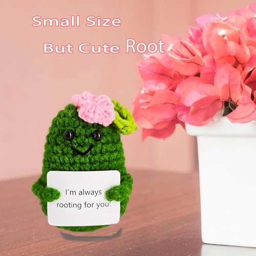 Crochet Emotional Support Melon - Handmade 10.2 x 6.5 x 6.5 centimeters