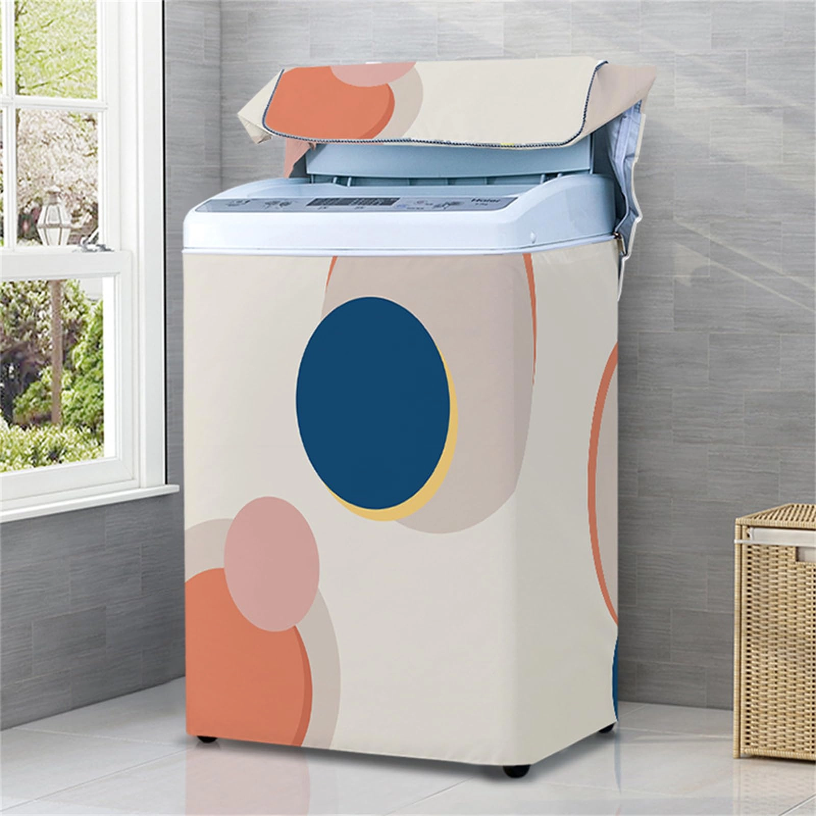Washing Machine Cover - Top Loader Blue Graffiti
