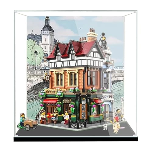 Acrylic Display Box for LEGO 10350 English Corner Building Model