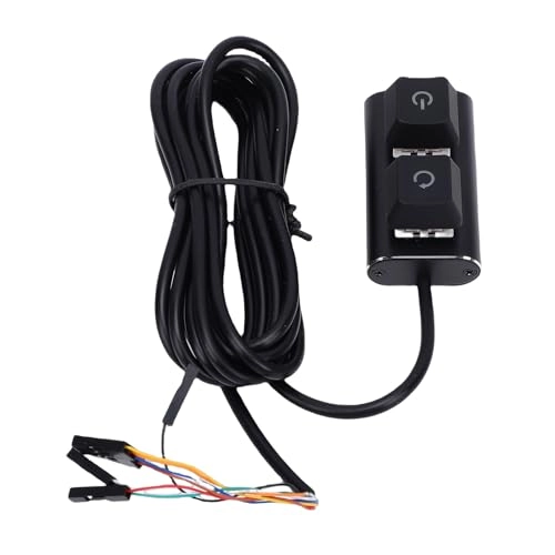 Desktop Computer Power Switch - 2m cable Aluminum Alloy