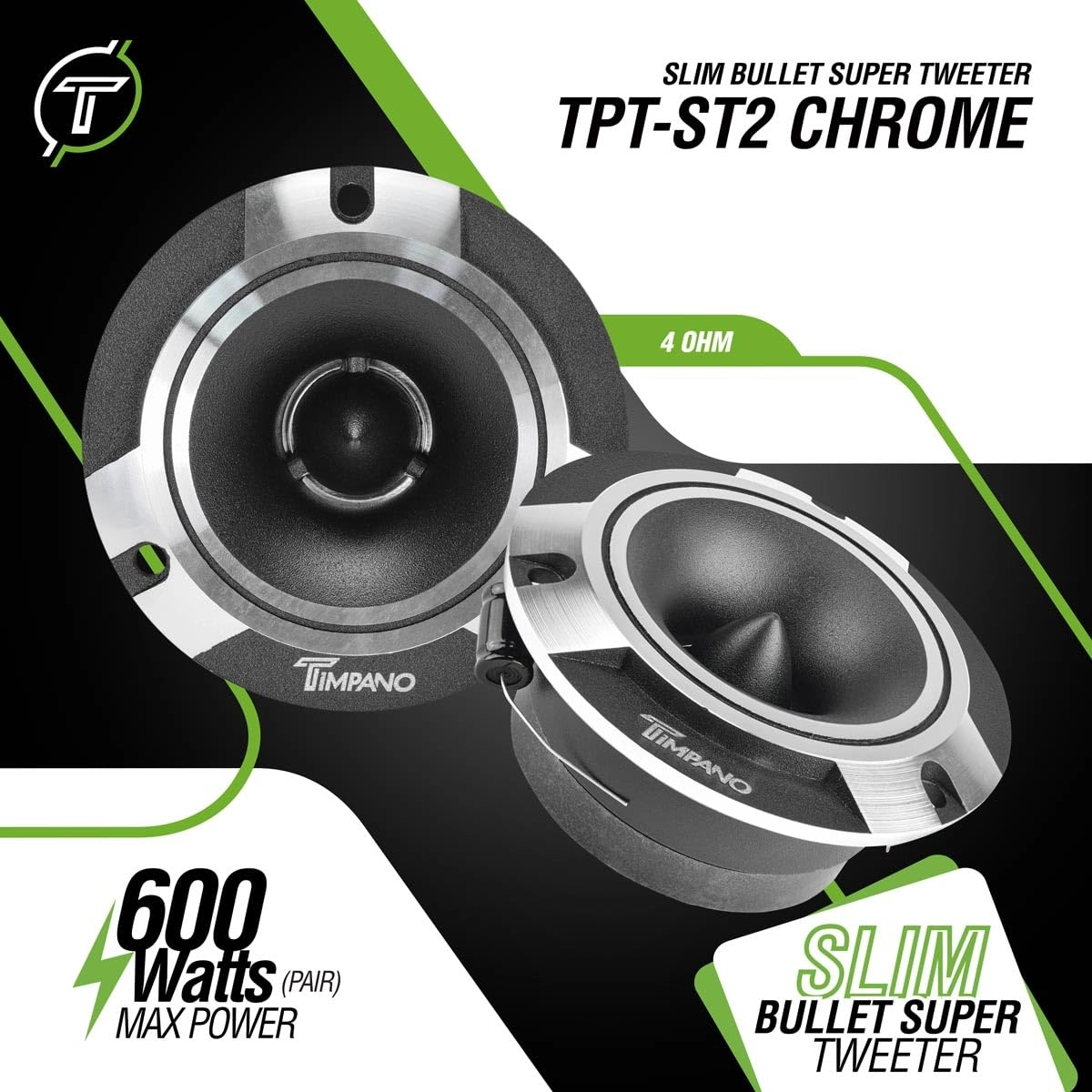 TPT-MR6-4 - 6.5 Midrange + TPT-ST2 - Super Tweeters Chrome