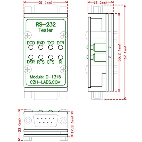 MD-D1315-1 - DB9 Male to DB9 Female