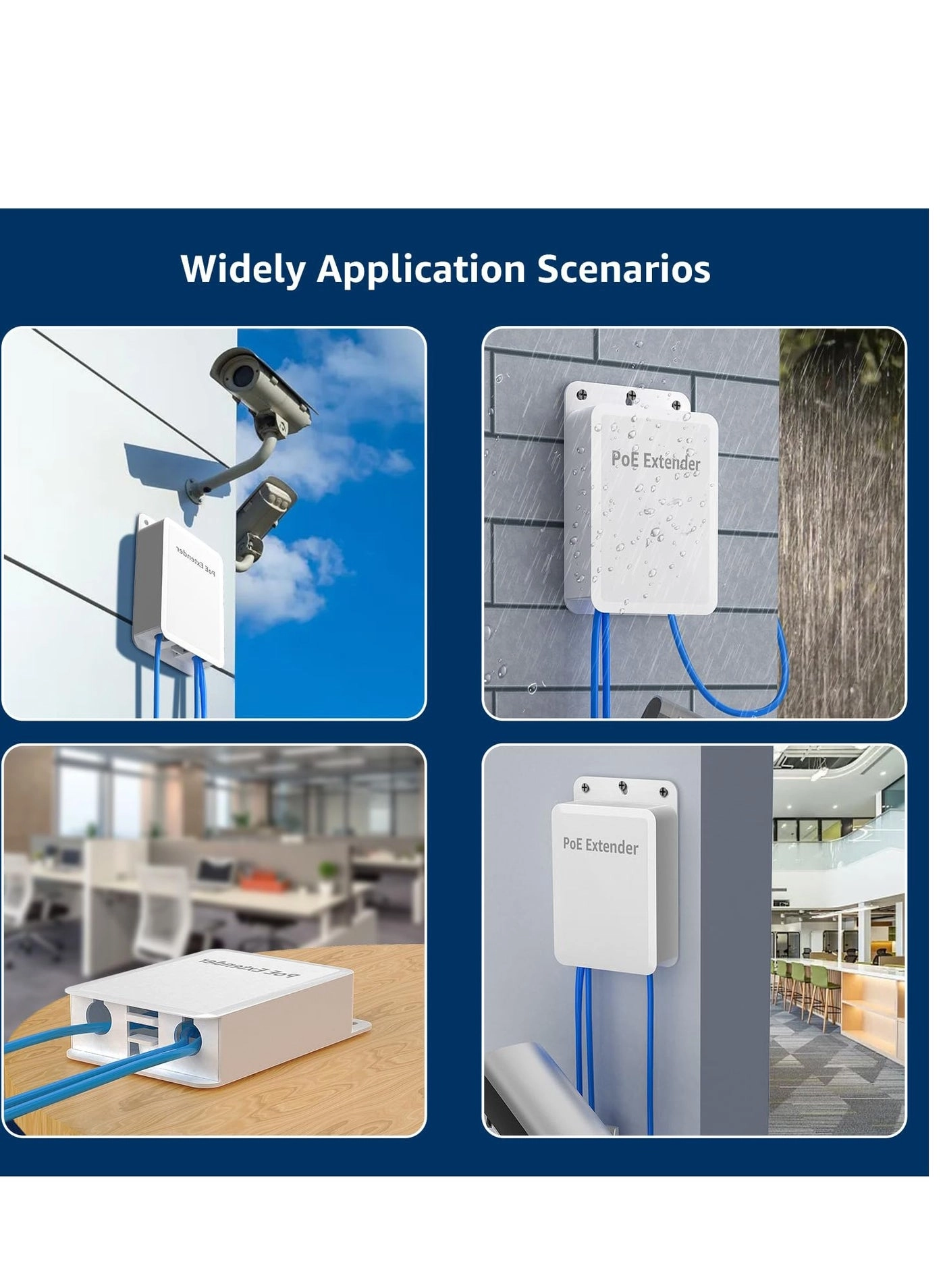 4 Port Outdoor PoE Extender