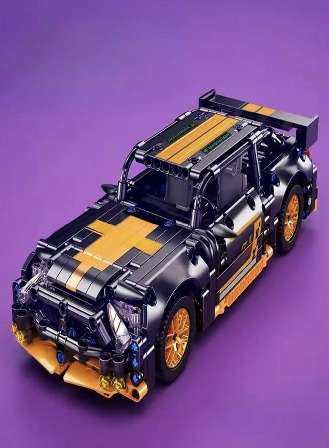 Pull Back Racing Car - 1:18 Scale Building Block Set