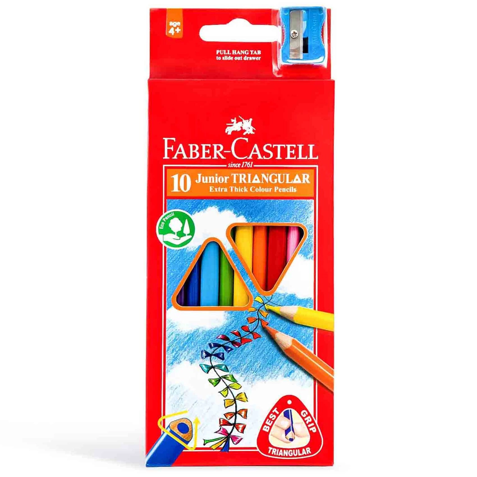 Faber-Castell Junior Tri Colour Pencils - 10 Colours