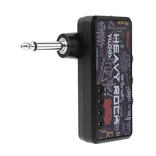 Guitar Plug Headphone Amp - Compact Built-in distortion 6.35mm plug