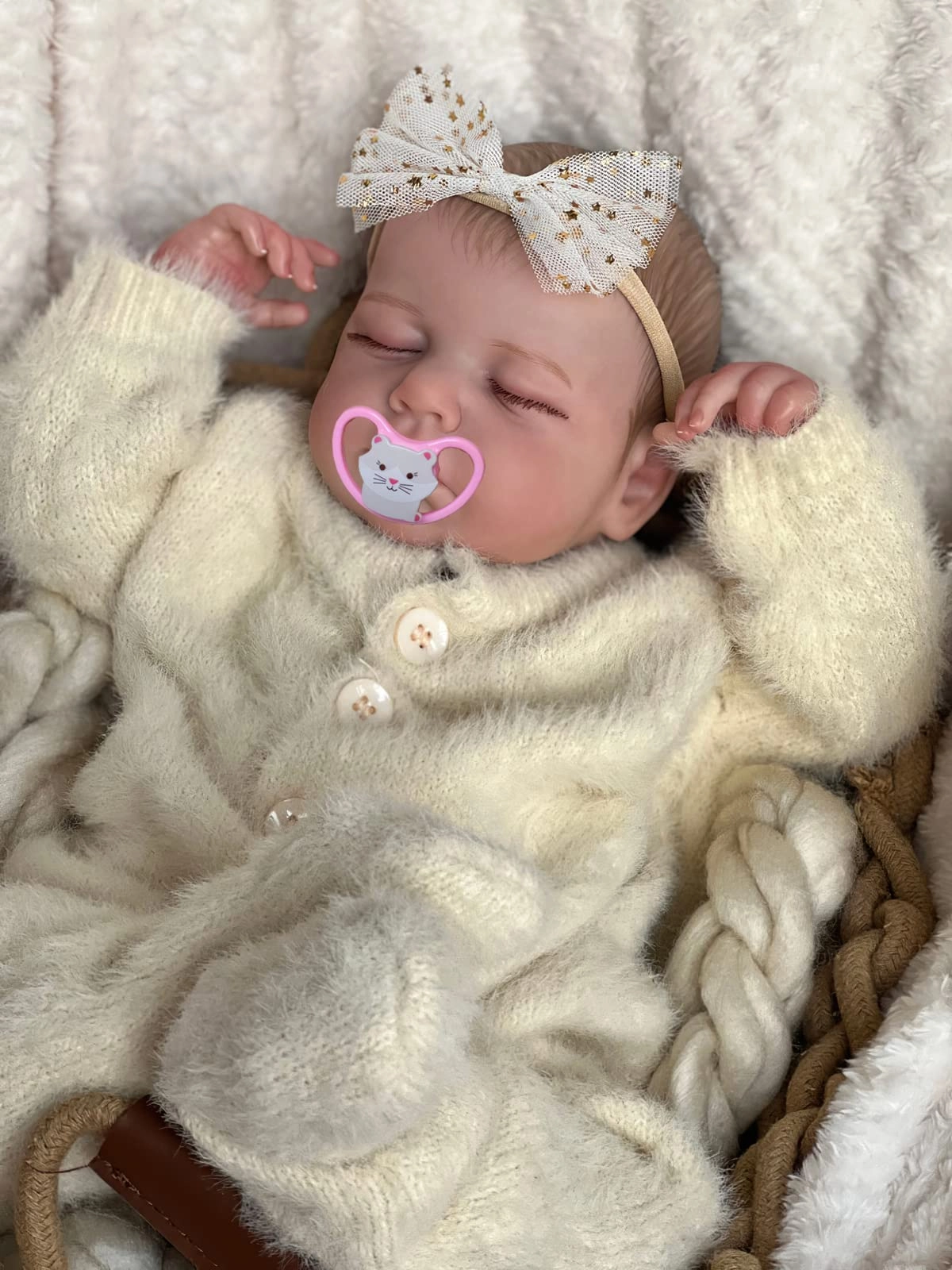 Terabithia Reborn Baby Doll - 24 Inch Hand-Rooted Hair Ages 3+