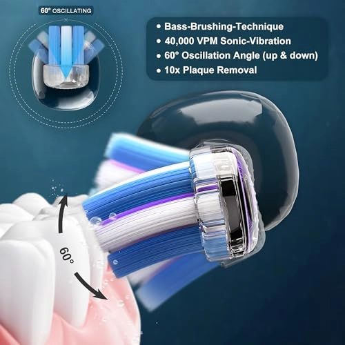 BASS-Brushing - 60° Oscillating 110-Day Battery IPX7