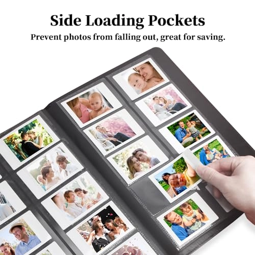 400 Pockets Photo Album - Compatible with Instax Mini Light Blue