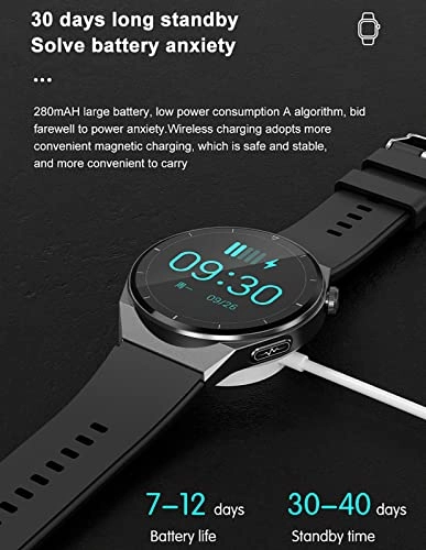 Blood Glucose Smart Watch - ECG HRV 20 Sports Modes