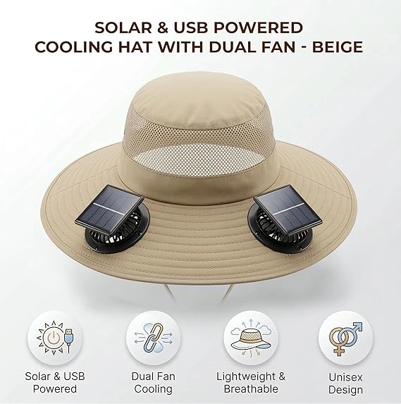 Portable Handheld Fan - Rechargeable Digital Display Adjustable Speed