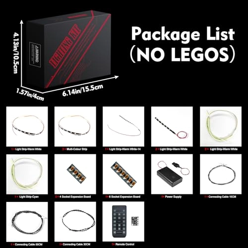 Light Kit Compatible with Lego PAC-Man Arcade 10323 - LED Music Version