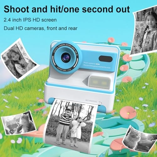 Kids Print Camera - 2.4inch 4800W 1080P