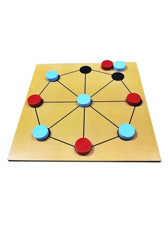 MUREN Shisima - 2 in 1 Wooden Octagon and Tic Tac Toe