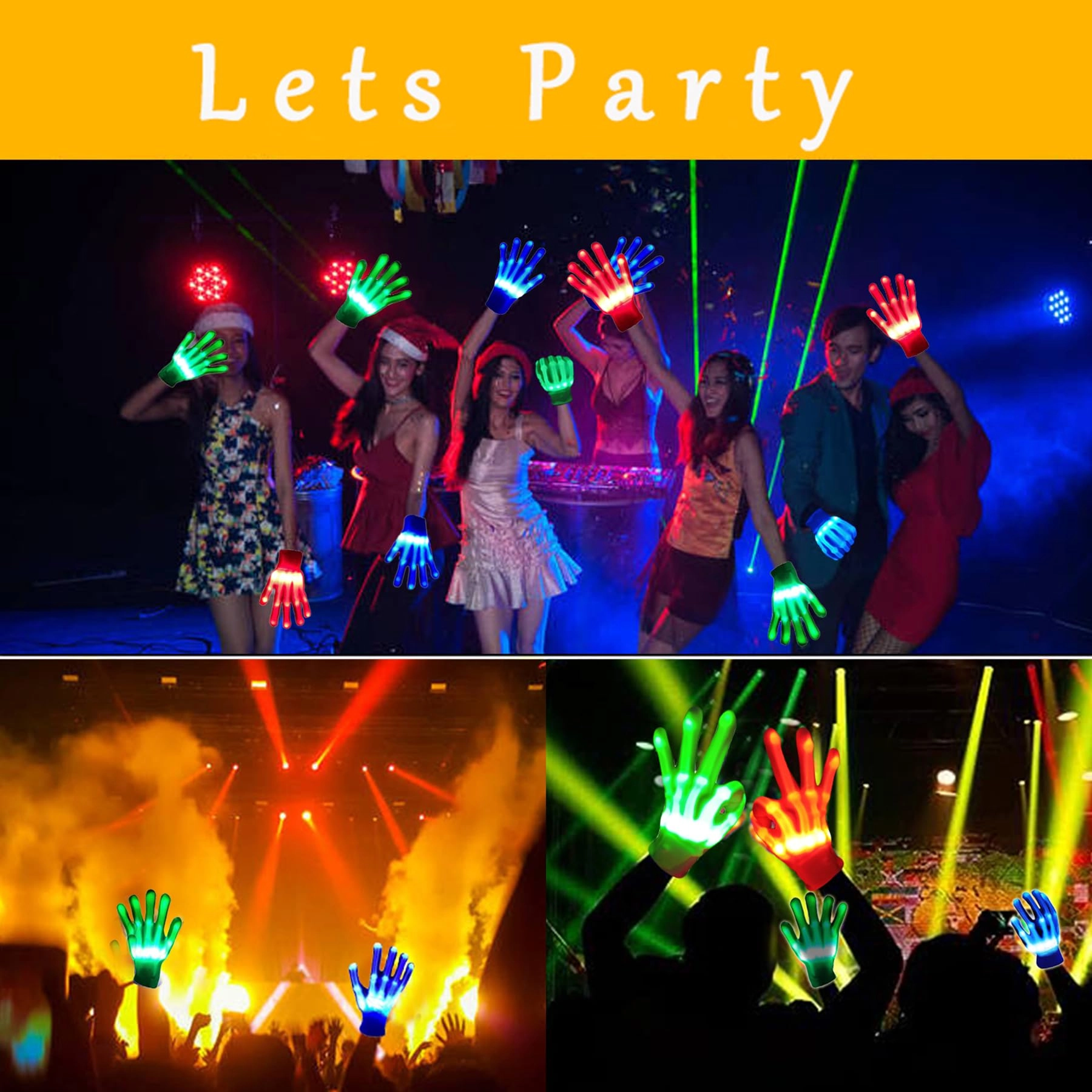 LED Gloves - 8-13 years