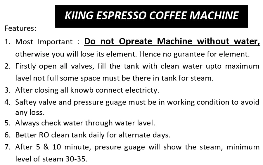 Espresso - 14 inch 45 Liter 160 Cups