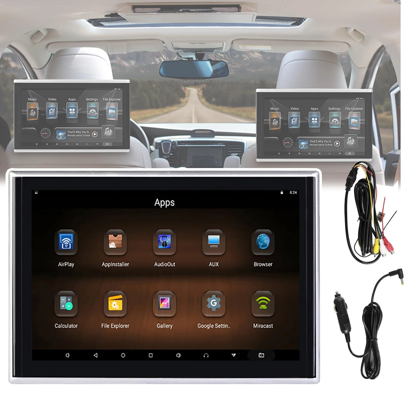 ZILOOK Car Headrest Display - 10.1inches