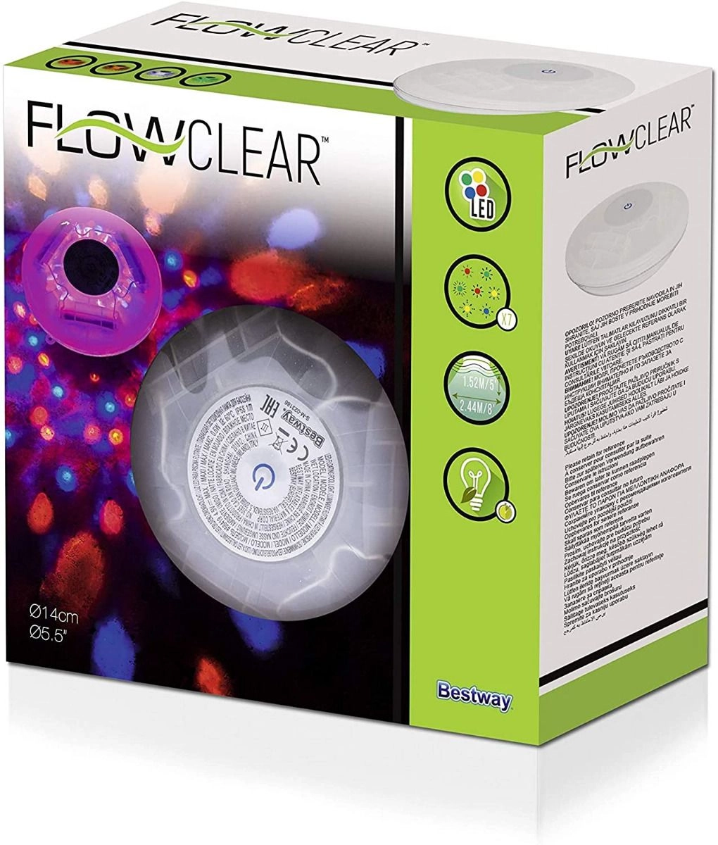 LED Floating Pool Light - White IP68 Waterproof