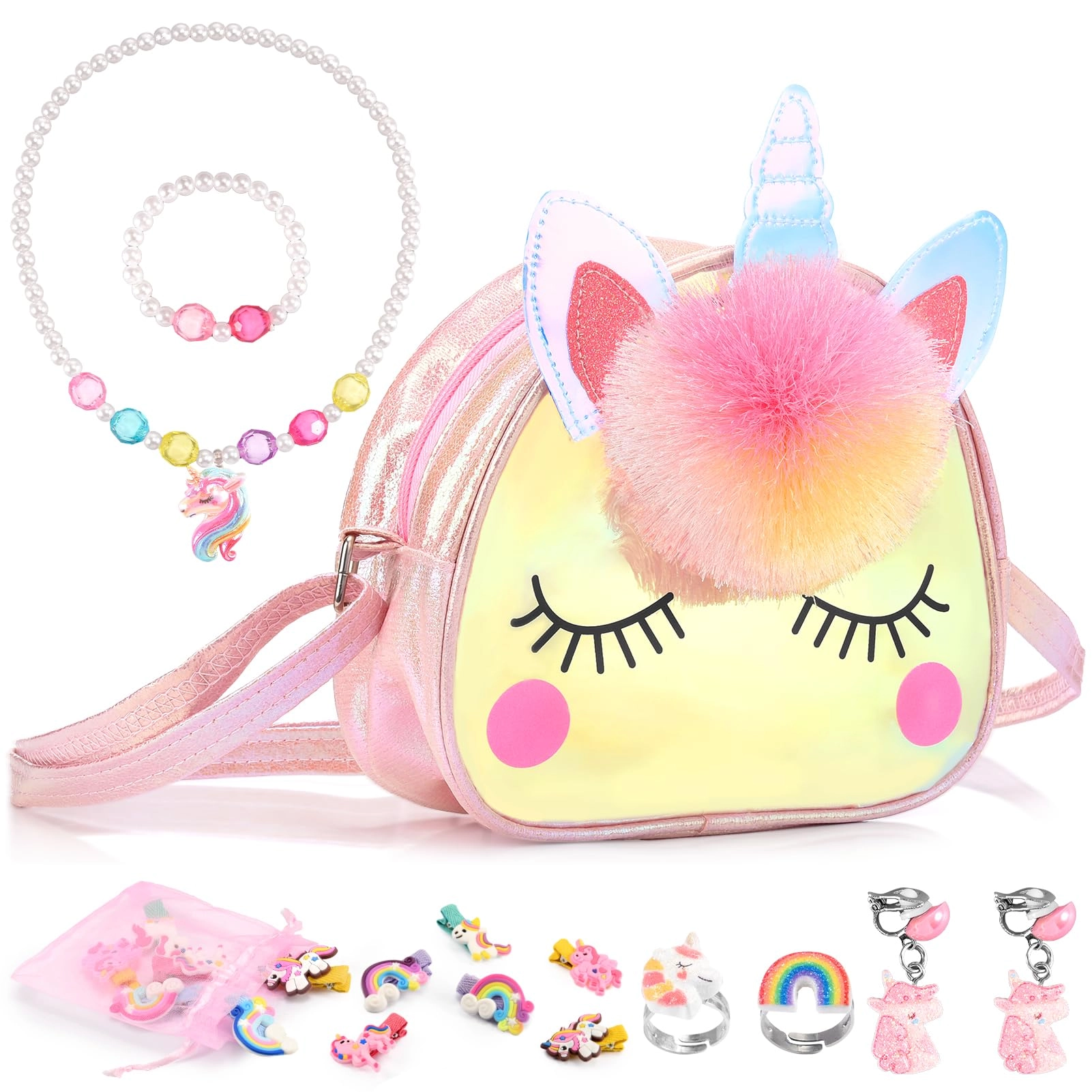 MZA STORES Unicorn Purse - 18pcs 3-8 Years