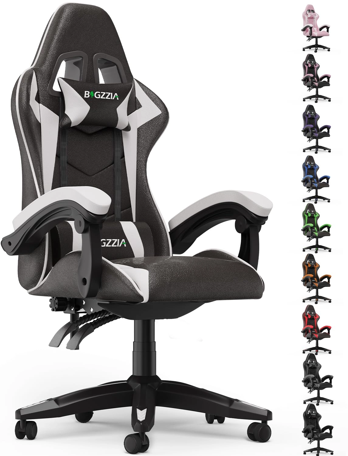 A gaming chair - Adjustable Height Reclining Feature