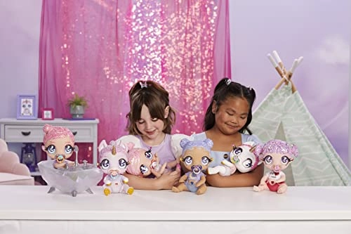 Selena Stargazer Baby Doll - 3 Magical Color Changes Pastel Purple Glitter Hair Moon & Stars Outfit