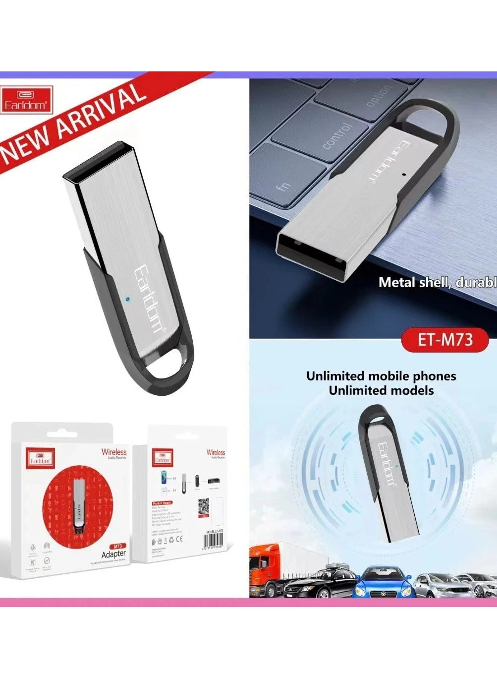 ET-M40 Wireless Bluetooth Audio Receiver 5.0