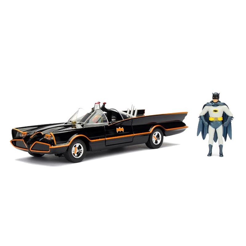 DC Comics Batman 1966 Classic Batmobile with Figure - 1:24