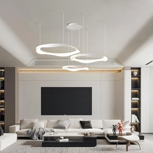 Modern LED Chandelier - 3000K-6000K Dimmable