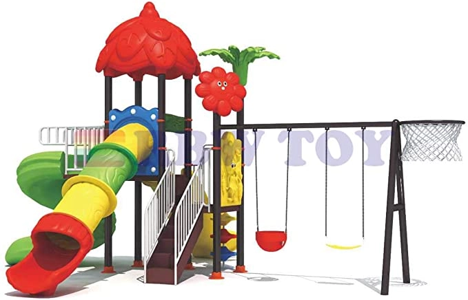 Multi Purpose Kids Outdoor Playing Equipments - 770x320x280cm 2+ Years