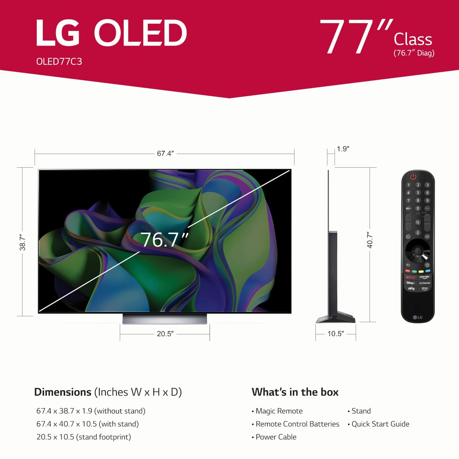 OLED77C3PUA - 77 inch