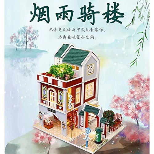 Dollhouse Miniature DIY House Kit - 1:24 Scale