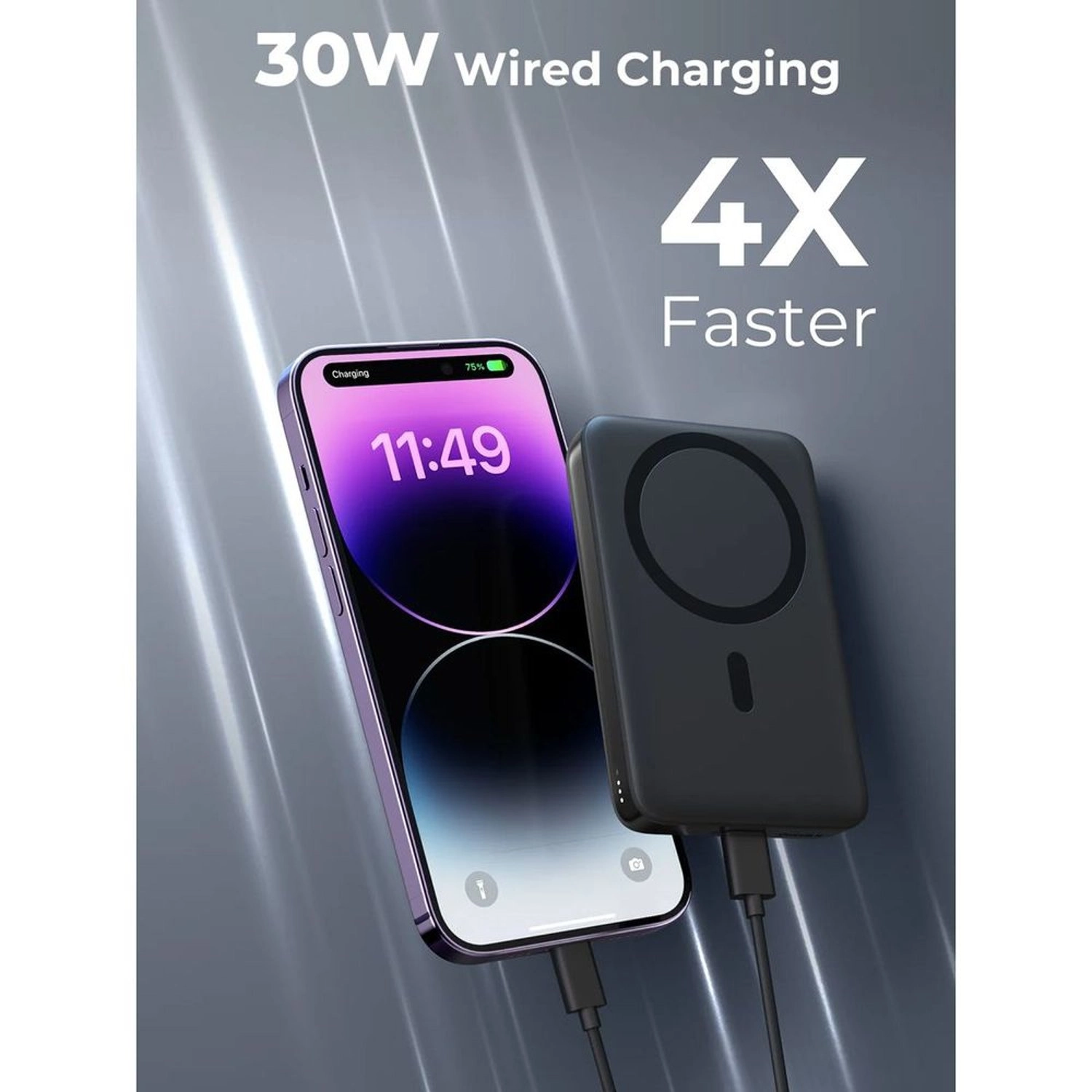 PB-Y41 - 10000mAh 30W 1 USB-A 1 USB-C