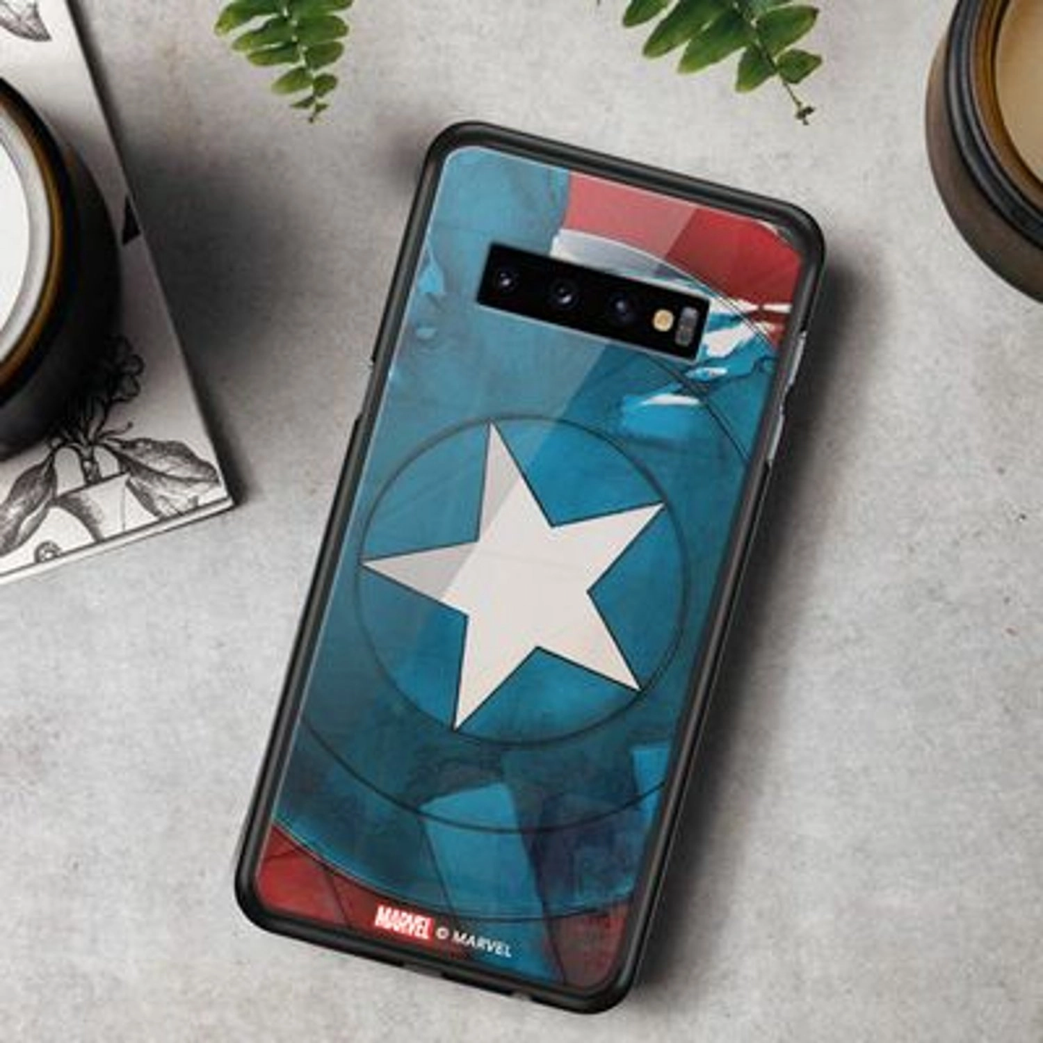 Watercolour Cap'S Sheild Back Case for Galaxy S10 Plus