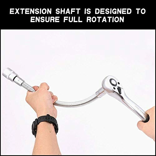 Flexible Socket Extension - 1/2" 350mm Pack of 2