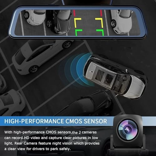 Rear View Mirror Dash Camera - 2160p