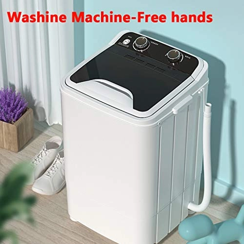YXCKG 4.6 Kg Capacity Laundry Machine, Single Tub Washing Machine, Water Extractor, Electric Compact Washer Machines, Suitable for Apartment, Hotel, Dorm (Color : Blue light)