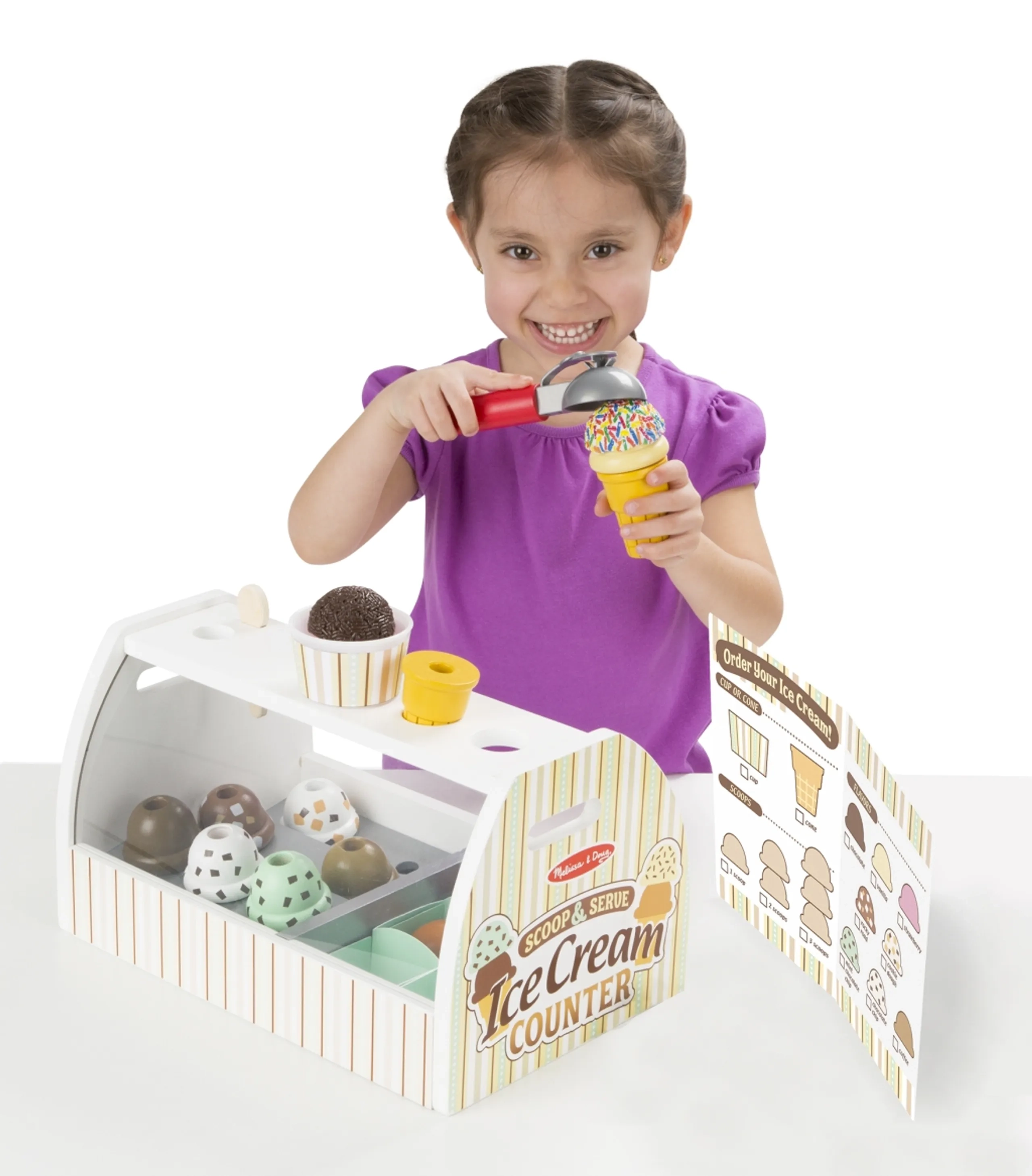 Scoop & Serve Ice Cream Counter - 20 pcs (MD-9286)