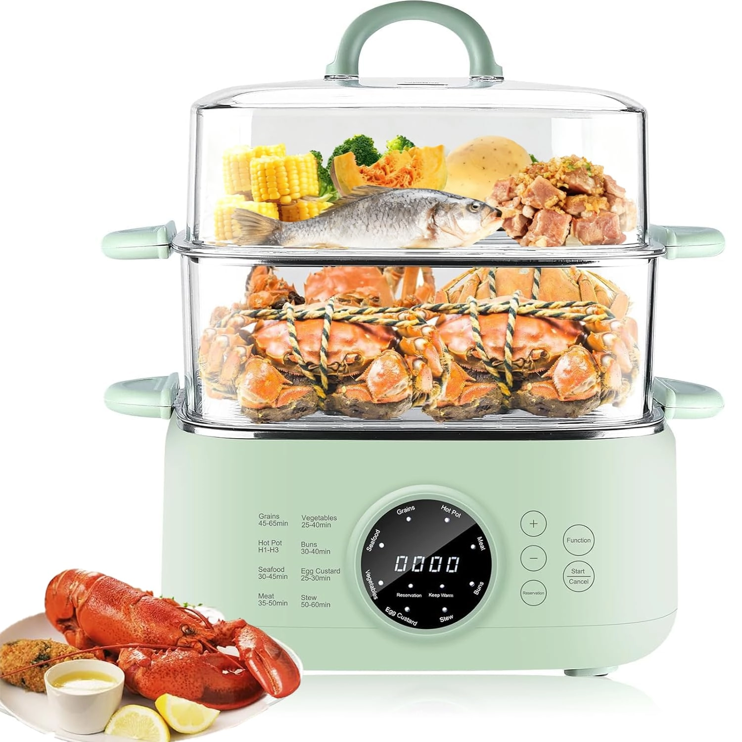 Exrp Electric Food Steamer - 9.3L