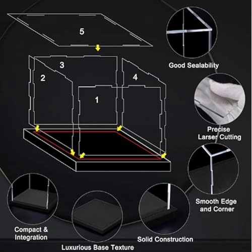 Acrylic Display Box for LEGO Viking Village 21343