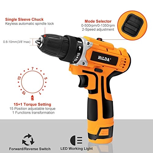 HILDA - 16.8v - Cordless Lithium Two-Speed