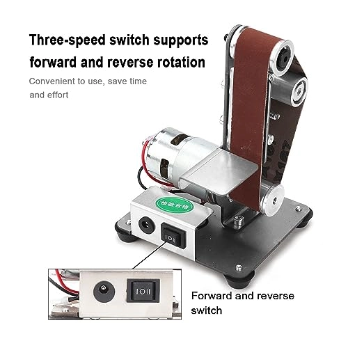 Mini Belt Sander - 7 Variable Speed 10 Sanding Belts