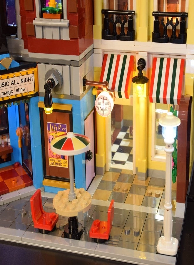LED Lighting Kit - Designed for Lego 10312 Jazz Club Modular Buildings Set Remote Version