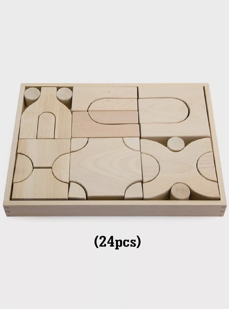 Beech Wood Block - 6 Trays Set#2