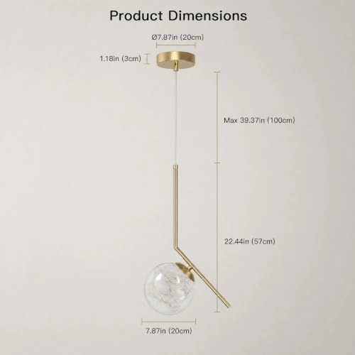 Gypsophila Pendant Light - Max 100cm
