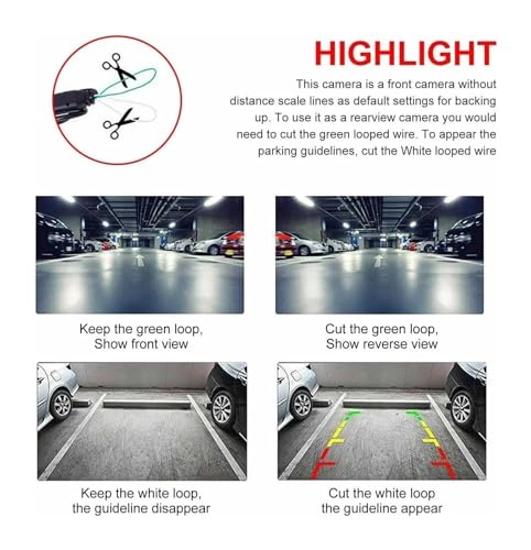 Rear View Camera - Night Vision wireless 720*480 Pixels